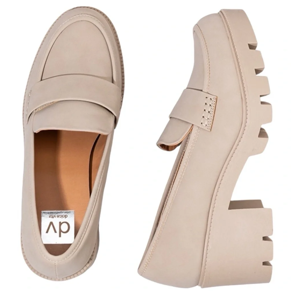 DV By Dolce Vita Neeka Loafers Chunky Heel 10 - Picture 2 of 15